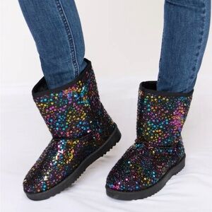 Wild Diva Sequin Sparkle Women's Boots